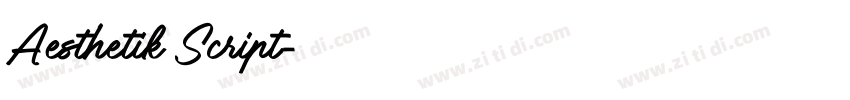 Aesthetik Script字体转换